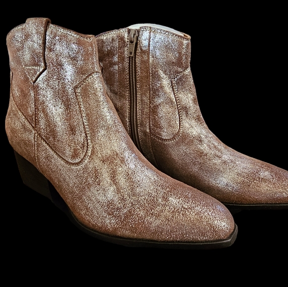 Seychelles Upside Boot In Distressed Pewter Suede Size 7.5 NWOB - Picture 4 of 13